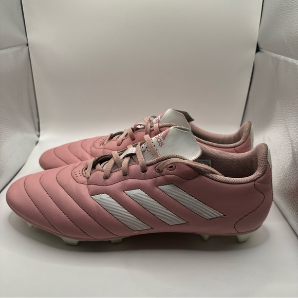 Adidas Goletto VIII FG Cleats Pink White Lace-Up Running Soccer Shoes M- 13 W-14 - Picture 1 of 9